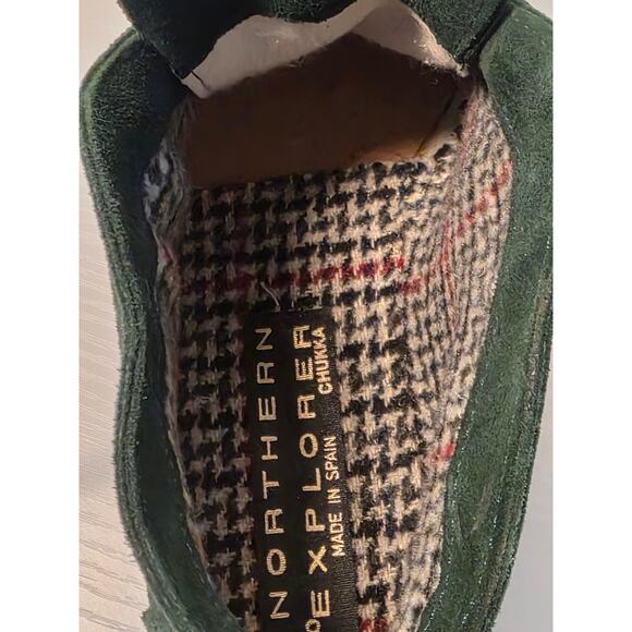 Northern Explorer Shoes Sz 8 Chukka Booties Dark Green Suede Fall Spain Cozy - Picture 8 of 8